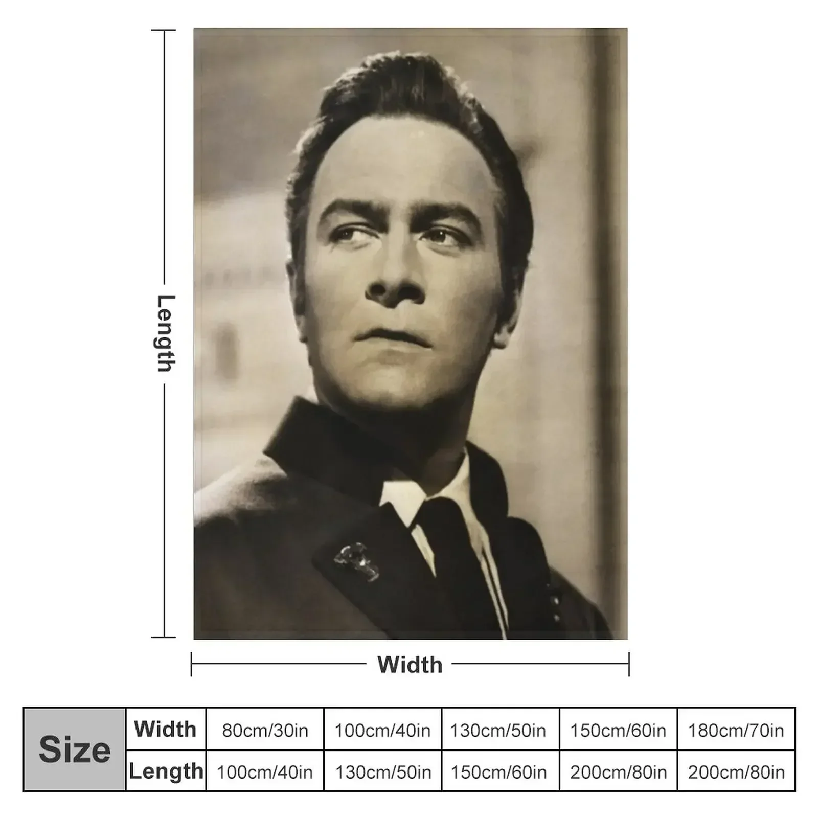 Christopher Plummer Throw Blanket Soft Plaid Decorative Sofa Sofas cosplay anime halloween Bed linens Blankets