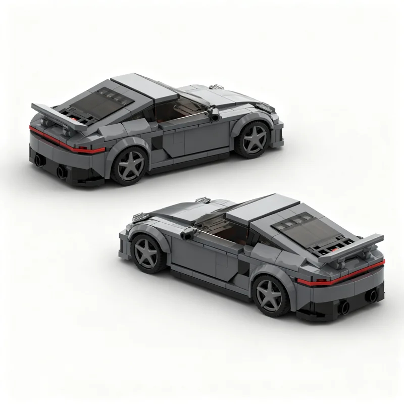 354 قطعة MOC بورشيد توربو S مدينة أبطال نموذج ألعاب البناء كتل العمارة تجميع لتقوم بها بنفسك هدايا عيد الميلاد فكرة إبداعية
