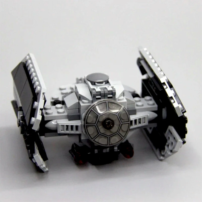 الإبداعية نجوم مقاتلة دارث فيدر القلعة اللبنات سفينة الفضاء العمارة السوداء تجميع الطوب اللعب هدية للطفل الكبار