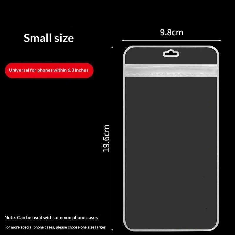 10Pcs 6.3/6.8/7.2Inch Transparent Waterproof Phone Pouch Underwater Case for Summer Swimming Most Phones