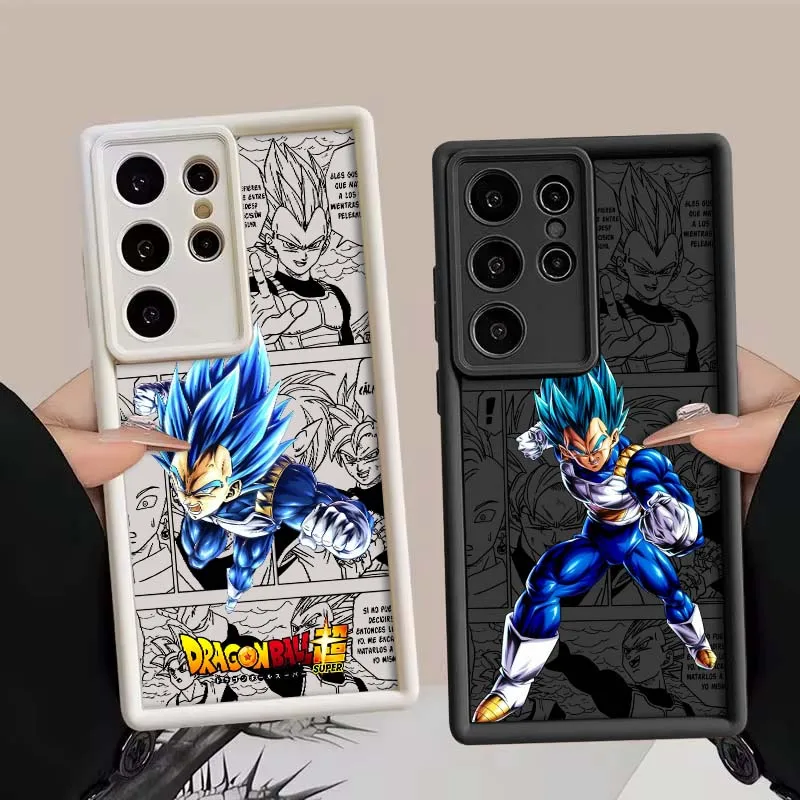 

D-Dragon Ball Comic Vegeta For Samsung Galaxy S25 S24 S23 S22 S21 S20 Ultra Plus FE 5G Eye Ladder Phone Case Cover