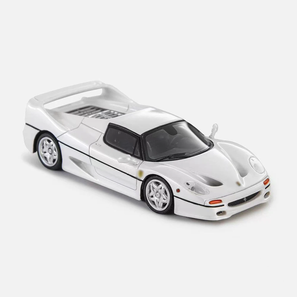 โมเดลรถซูเปอร์คาร์ F50 สเกล 1/64 ผลิตจากเรซิ่น ยี่ห้อ Nice Auto NA ของสะสมสำหรับผู้ใหญ่ พร้อมกล่องโชว์