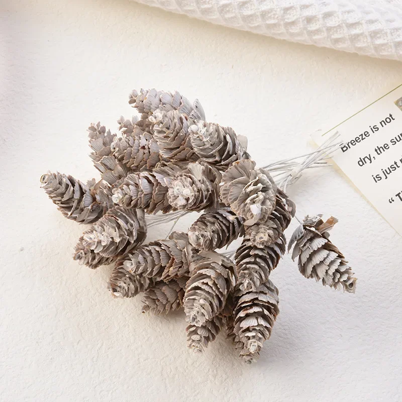 10PCS MINI Pine Cone Christmas Decorative Artificial Plants Wedding Home Decor Bridal Accessories Clearance Household Products