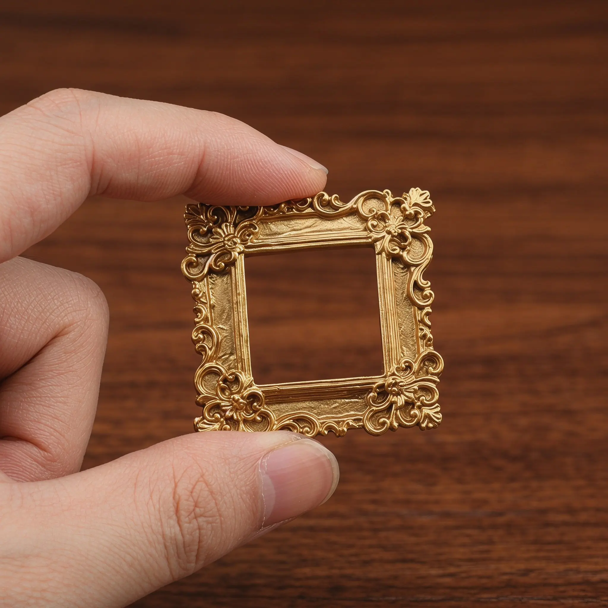 10Pcs Mini Vintage Gold Picture Frames Retro Decorative Wall Hanging Photo Frames for DIY Craft Projects Gallery Wall