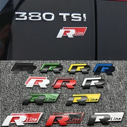 R Rline-フォルクスワーゲン,VW,GTI,ポロ,ゴルフ,mk8,トゥアレグ,パサート,マゴタン,ティグアン,CC用のカーステッカー,車体,テール,トランク,アクセサリー