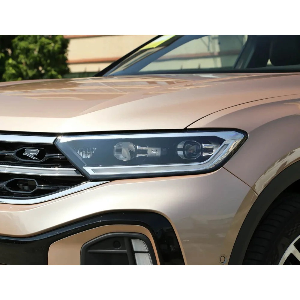 Car Front Lights Case For Volkswagen VW T-Roc 2023 2024 2025 Car accessories Headlight Cover Headlight Lens Glass Car parts