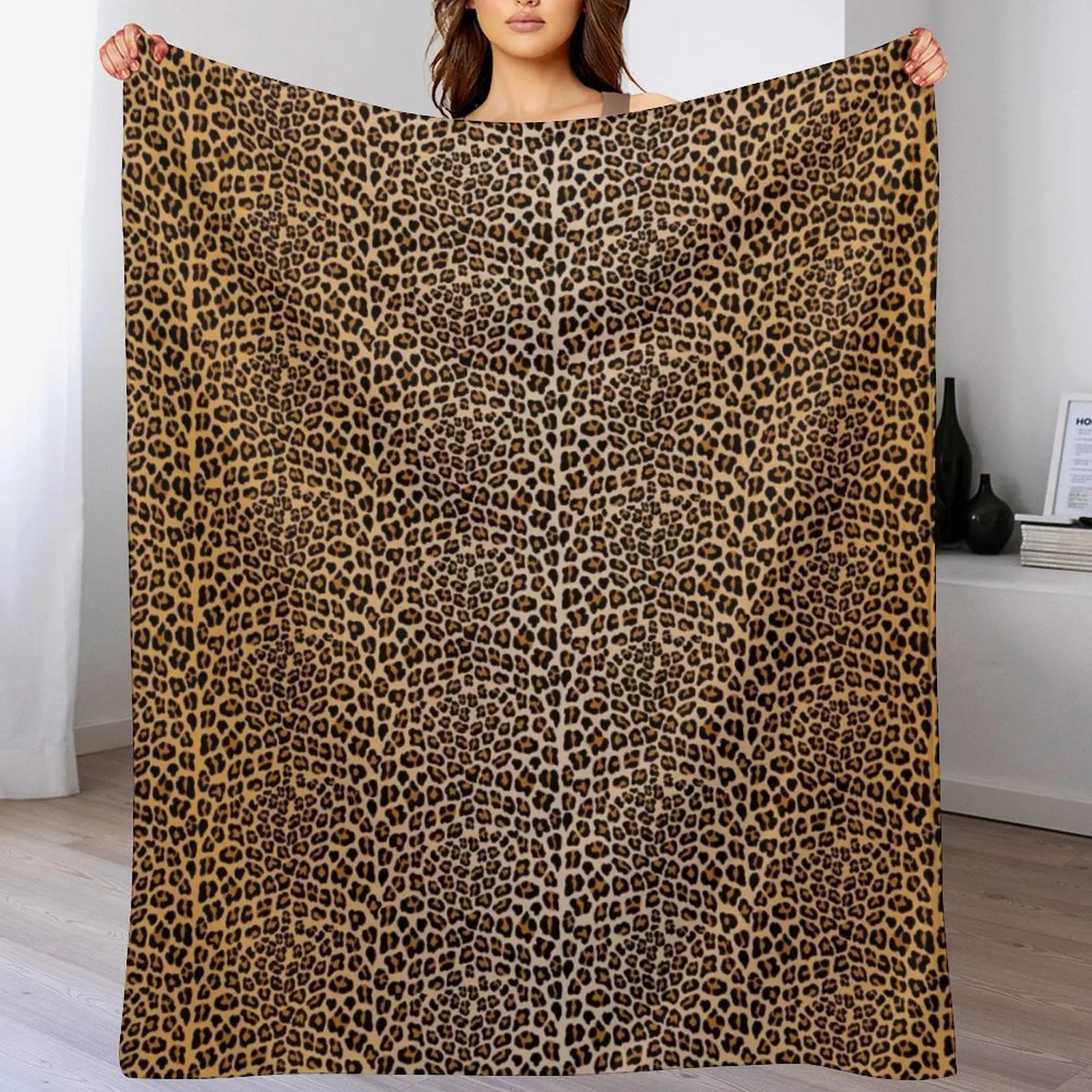 

Leopard print Throw Blanket Flannel Beautifuls Decorative Sofa blankets and throws Blankets