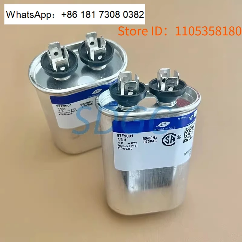 97F9001 7.5uf 370VAC High Reliability Oil Immersed Capacitor 1pcs