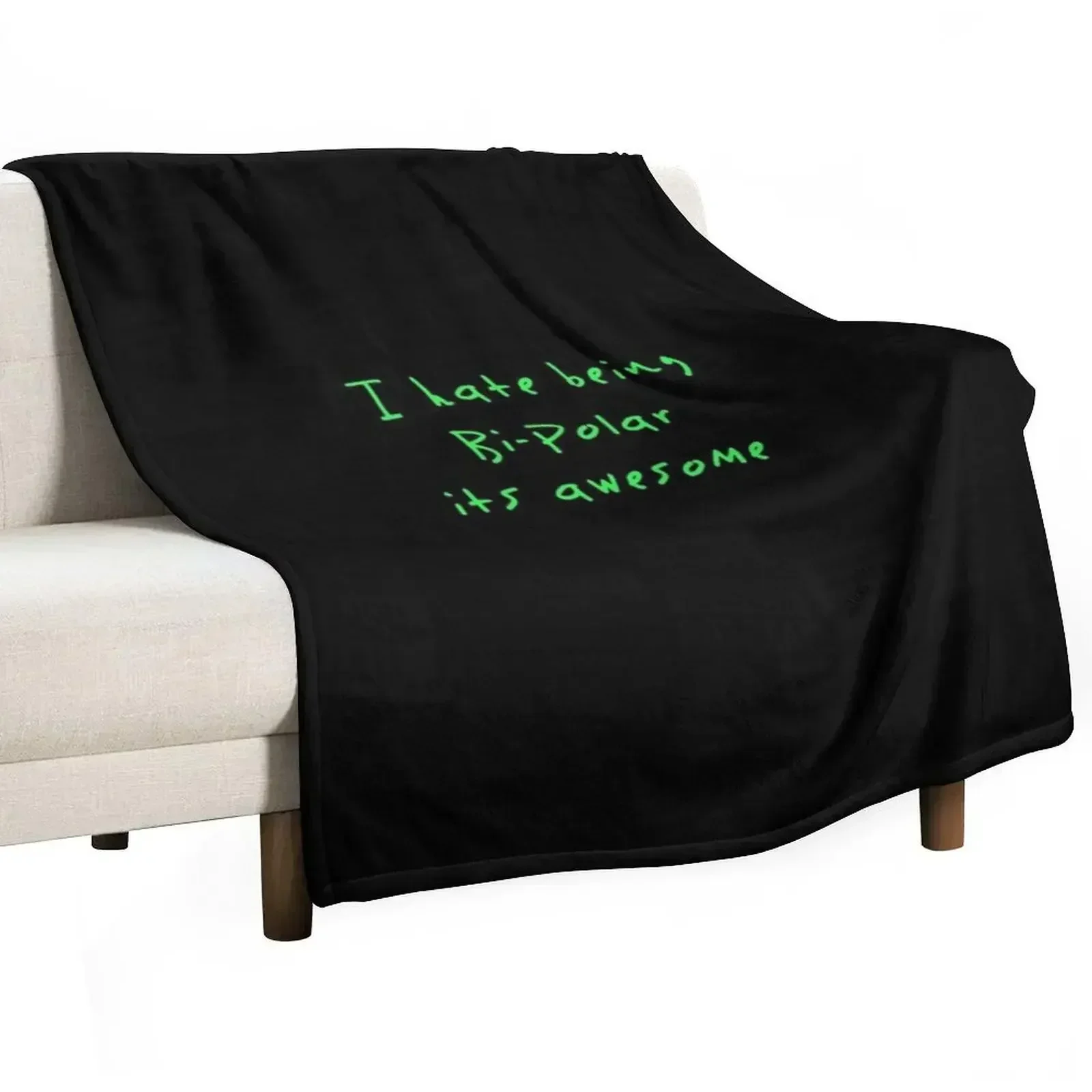 

i hate being bipolar its awesome Kanye West Throw Blanket Soft Breathable Blanket for Night Sleeping
