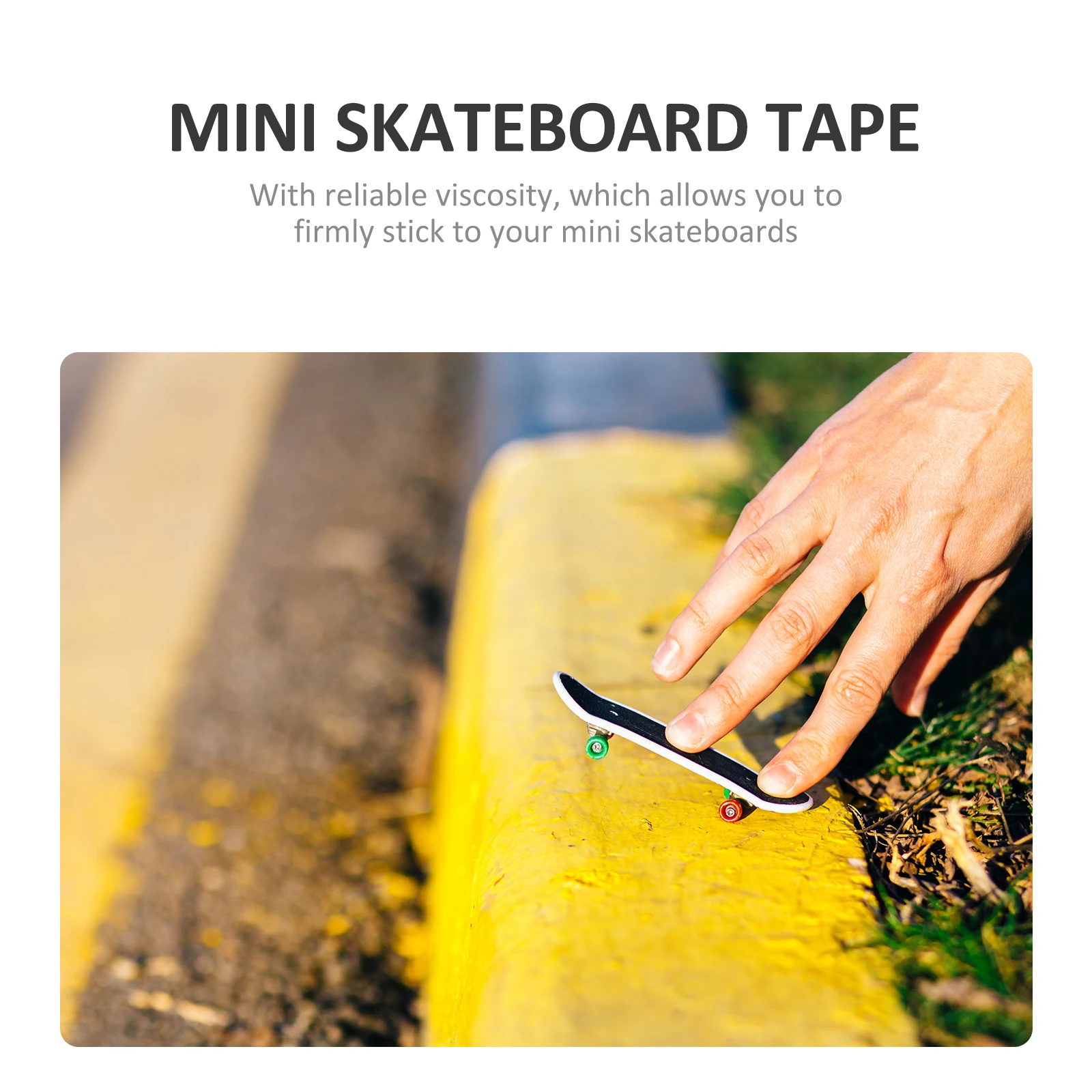 

10pcs Adhesive Back Grip Tape Non- Sponge Foam Stickers for Mini Skateboards
