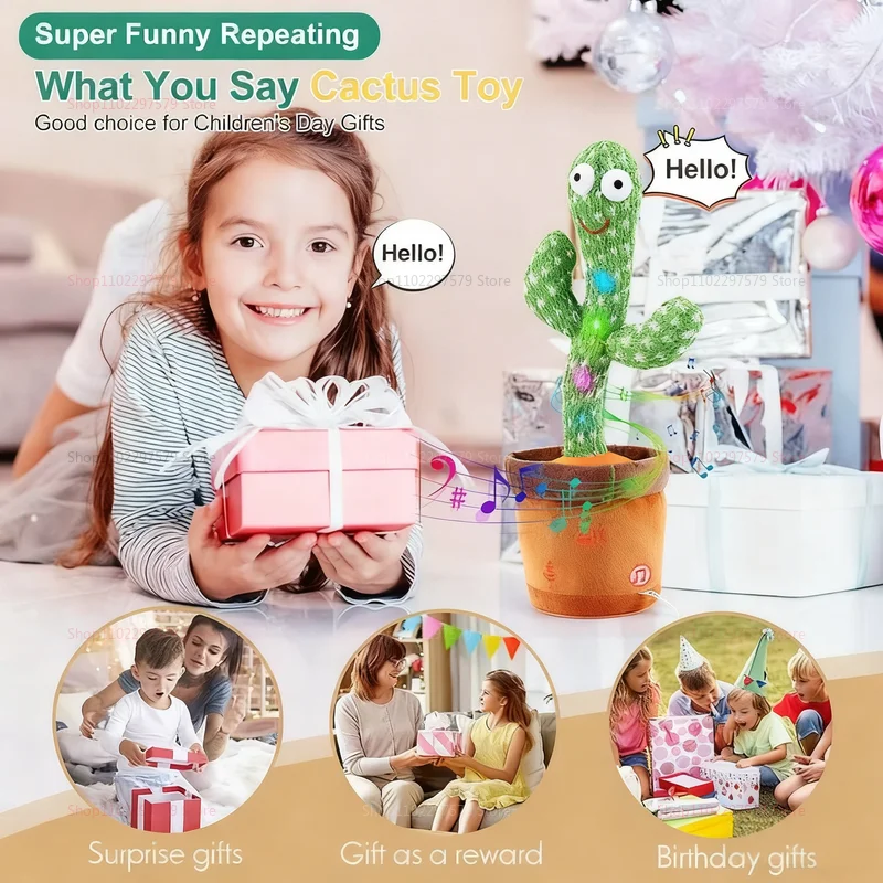 

Умная танцовщица, кактус, светящийся танцующий кактус, качели на батарейке, повторяющиеся говорящие танцевальные кактусы, испанский параланн, интерактивные детские игрушки