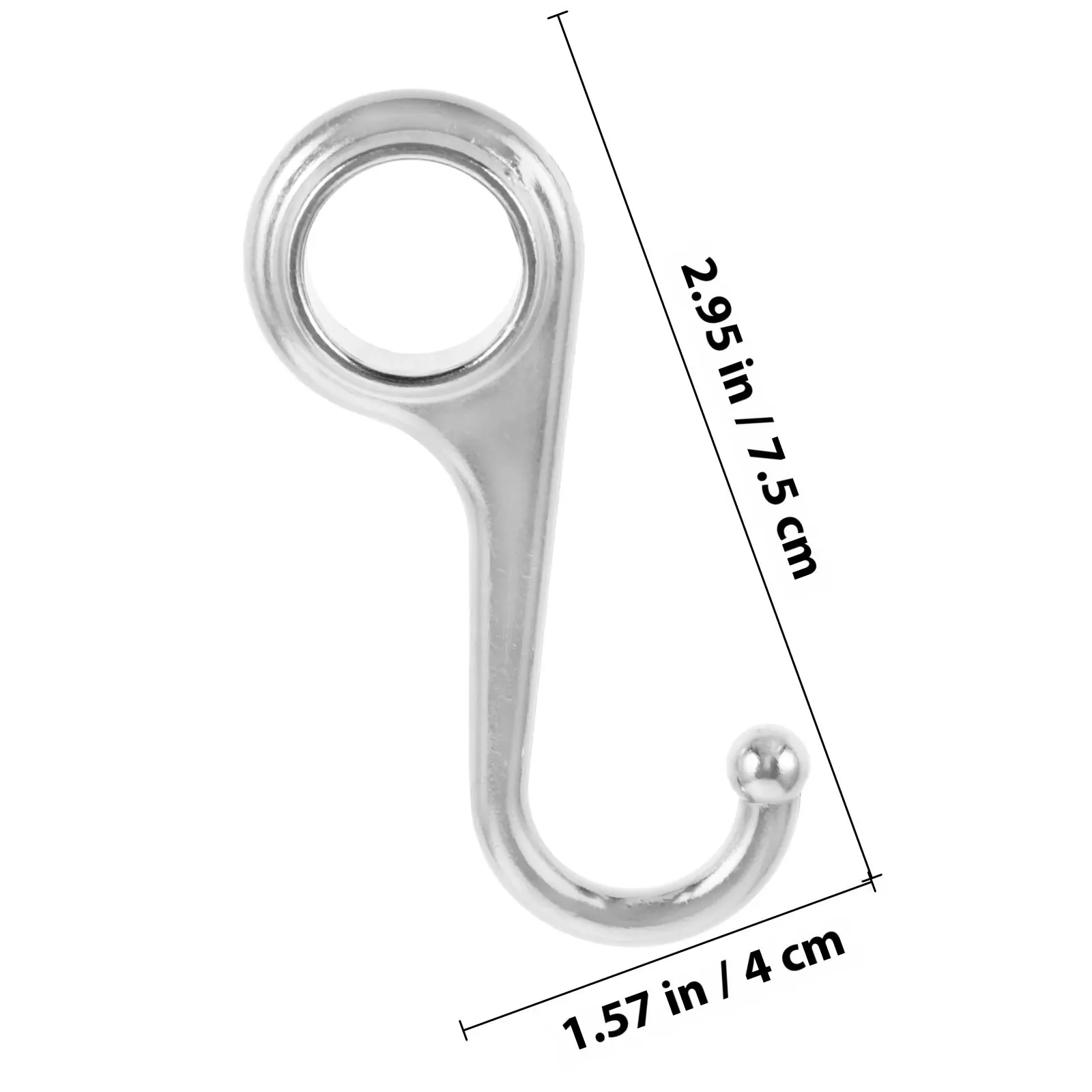 5Pcs Multipurpose Metal Ring Hooks Modern Minimalist Design Heavy Duty Hooks for Closet Wardrobe Kitchen Bathroom Hanging view 2