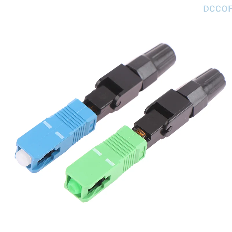 5Pcs FTTH Fiber Optic Quick Connector SC UPC APC Single Mode SC Fiber Optic Quick Connector Fiber Optic Assembly Tools