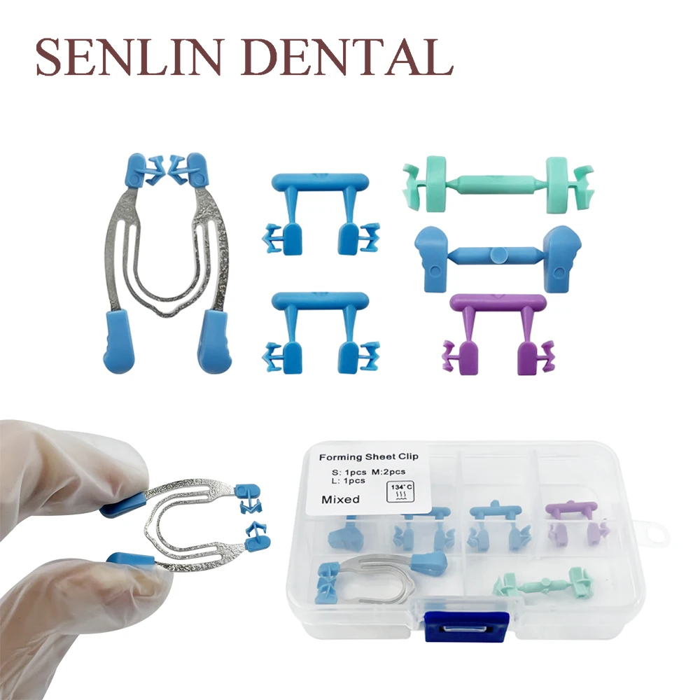 

1 box Dental Brace Clips Retention Clips Segmented Contour Brace Clips S/M/L Sizes Dental Instruments