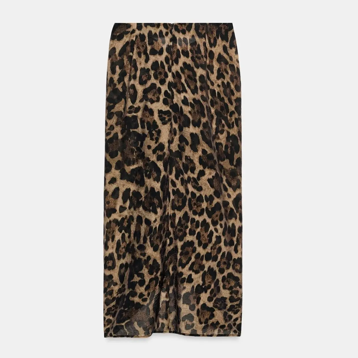 Summer New Women's Casual Mid-Waist Leopard Print Split Tassel Decorated Shawl Skirt Polyester Fiber Slim Fit Pencil Skirt