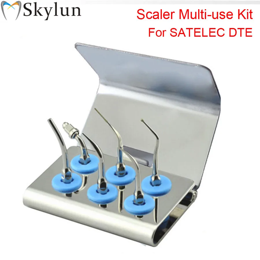 1set Dental Ultrasonic scaler Tip Kit multi-use tips kit CD1 GD1 PD1 ED1 SBD1 PD3D Fit SATELEC DTE AT21