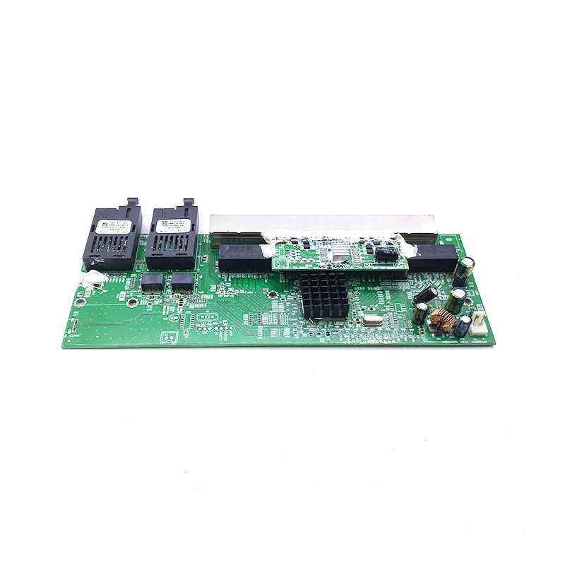 8 10/100/1000M 48V włącznik ethernet 7 przełącznik portu poe 802.3AT/AF z 1 portem 1000M w górę/NVR i 2 portowym 1.25 optycznym G 20KM SC