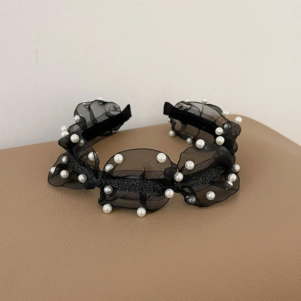 

Pearl Headbands Lace Vintage Headdress Festival Hairband Women Hair Decor Lightweight Durable Women Hair Decor Practical