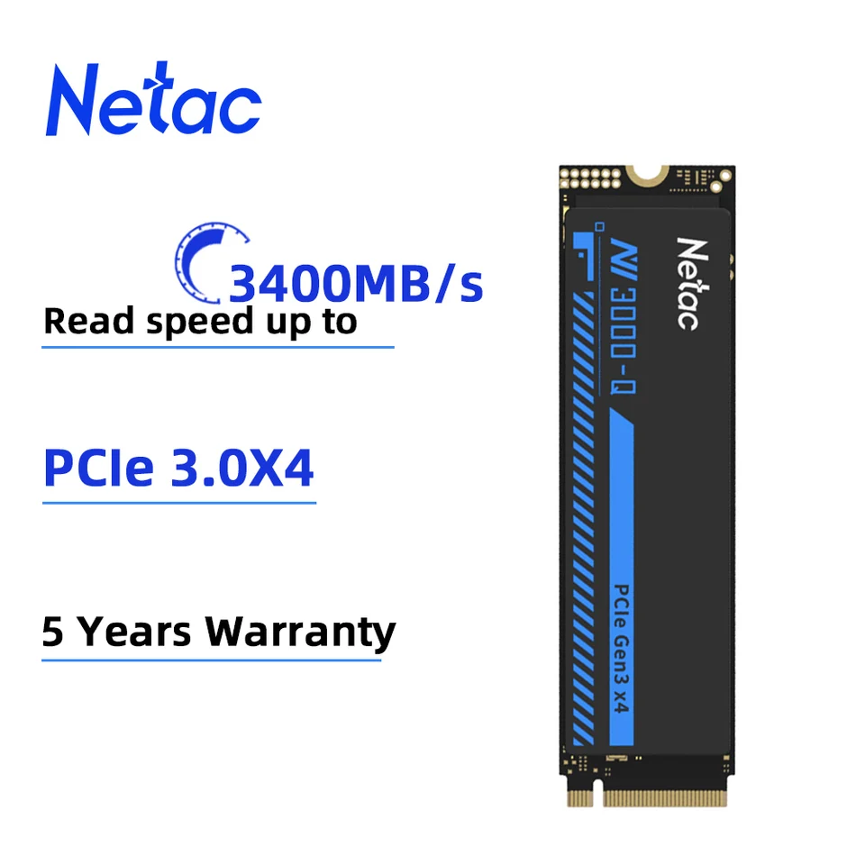 Netac NVMe SSD M2 1TB 2TB 512GB 3400MB/秒 SSD PCIe3.0 M.2 2280