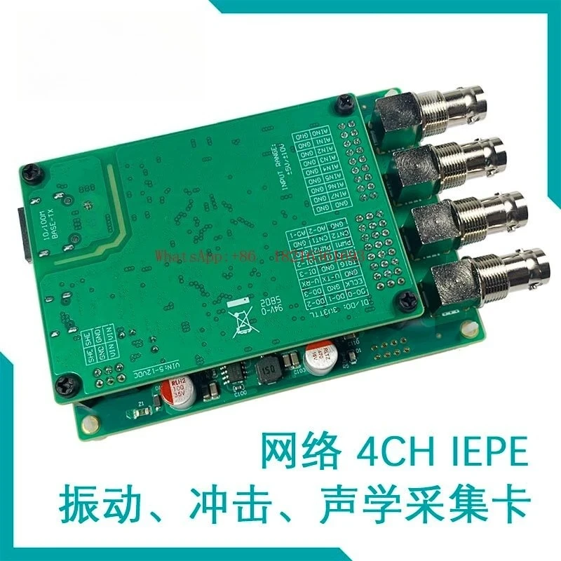 Acoustic Acquisition Card 16Bit 200Ksps Ethernet 4-channel IEPE Vibration/shock
