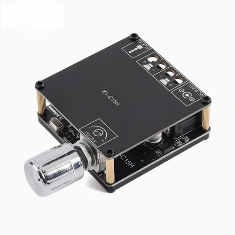 For XY-C15H 20W * 2 stereo Bluetooth digital power amplifier board module, dual-channel 360-degree stepless tuning