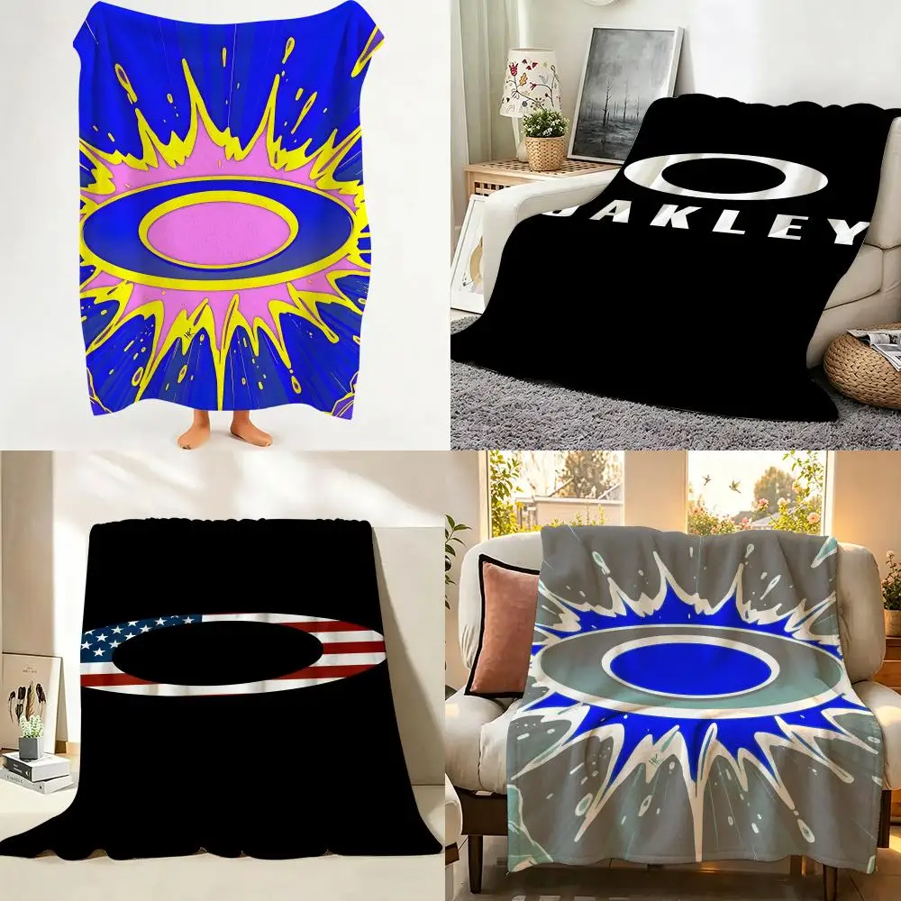 Brand O-Oakley Throw hot Flannel Throw Blanket Suitable for Sofa、Living Room、Bedroom soft