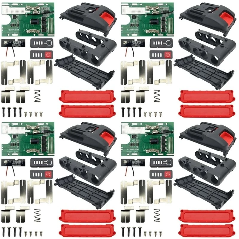 T82C Hot Sale-4X 5 Hole 21700 Li-Ion Battery Case Box PCB Protection Board For Lomvum Zhipu Hongsong Jingmi For Makita 18V
