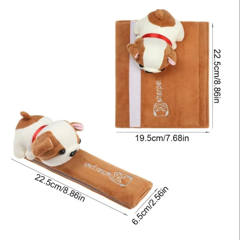 Cute Animal Seat Belt Accessories Car Seat Belt Pads Universal Strap Pad Cushion Cover Car Belt Protector Safety  Cover