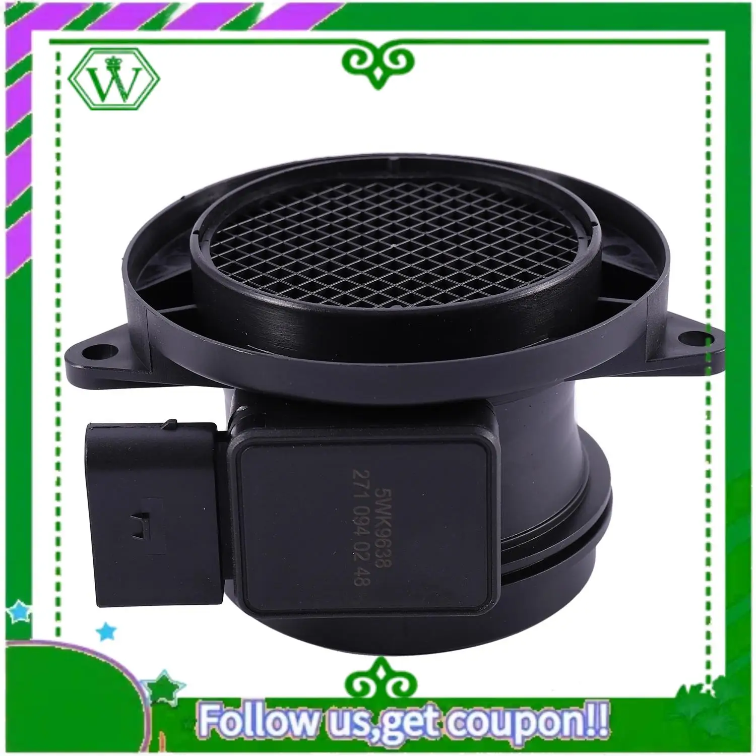 메르세데스 벤츠 W203 Cl203 S203 C209 A209 W211 S211 R171 5Wk9638 5Wk9638z 2710940248 A27109402 용 AC34-질량 공기 유량 센서 미터