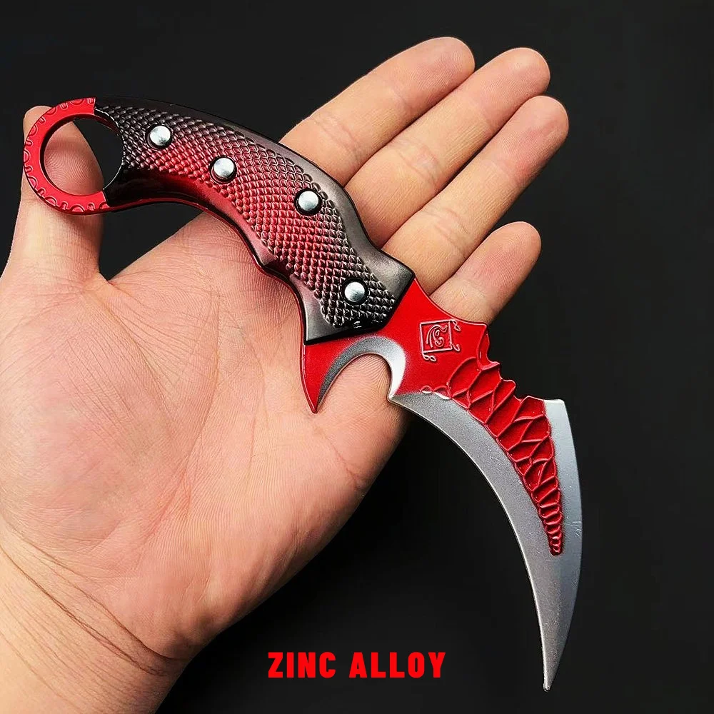 Military Metal Tactical Claw Zinc Alloy FPS Game Prop Model Spec Ops Training Role Play Unsharpened Decorative Craft Knife