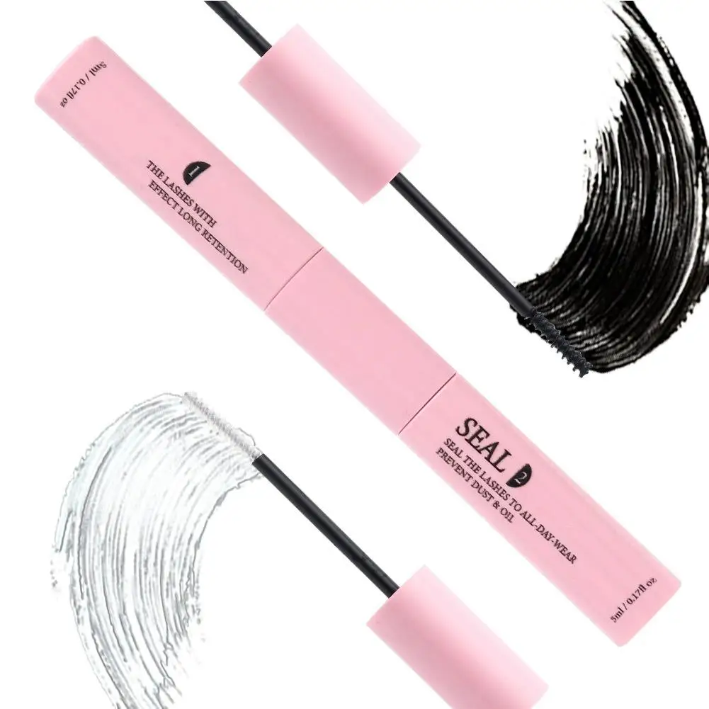 Double Ended Eyelash Glue Quick Dry Gentle Non Irritating Lash Adhesive With Remover Long Lasting Makeup Fix Transparent Formula