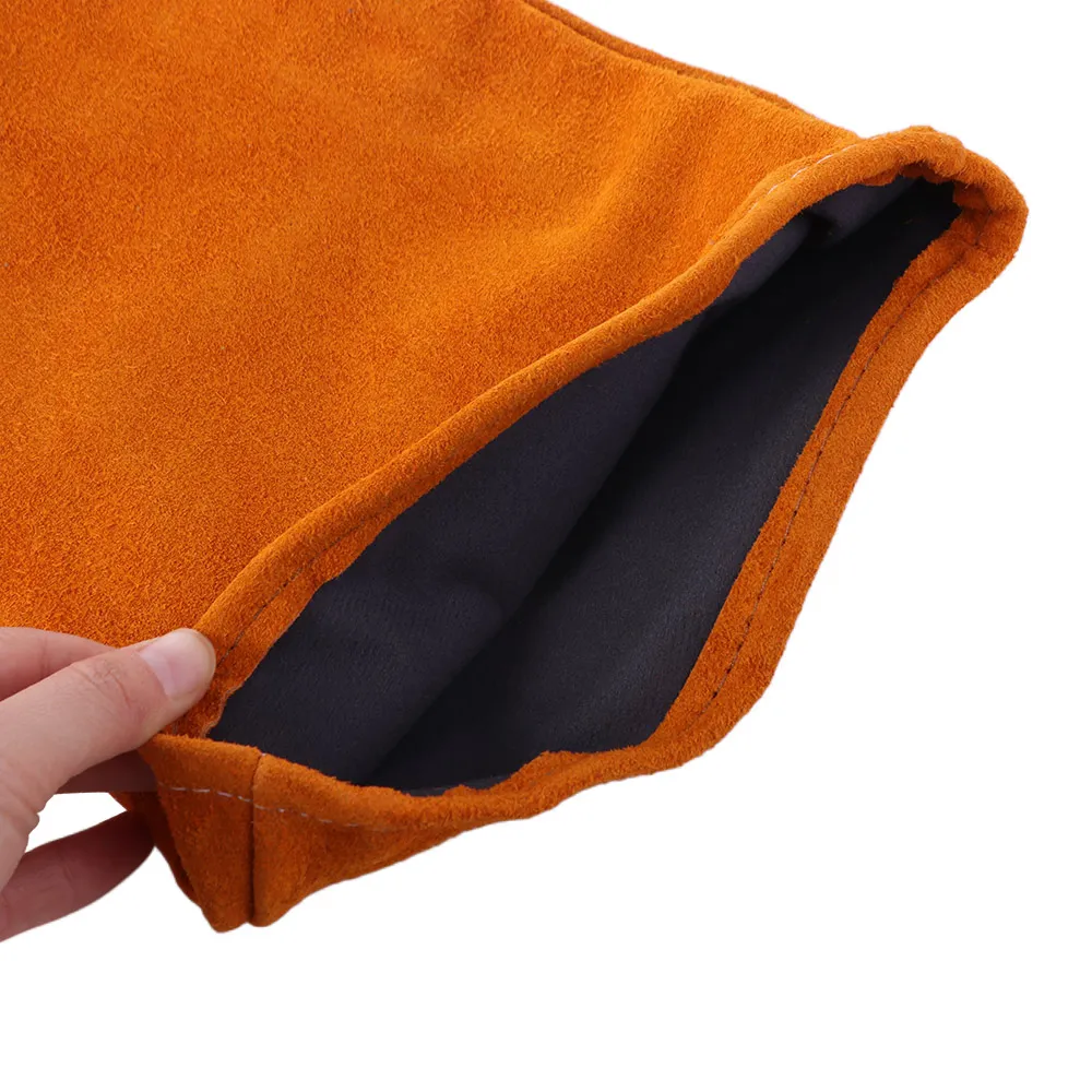 

Comfortable Work Safety Gloves Flexible Lengthen 60cm Leather Working Gloves Hand Insulation Fireproof