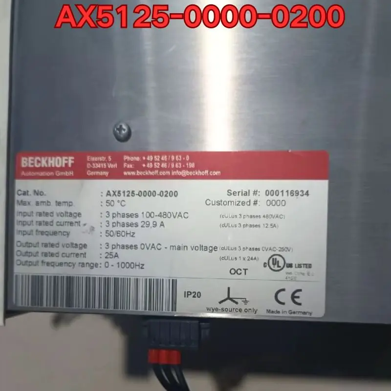 Second-hand  AX5125-0000-0200 servo drive in good working condition The latest price in July 2026