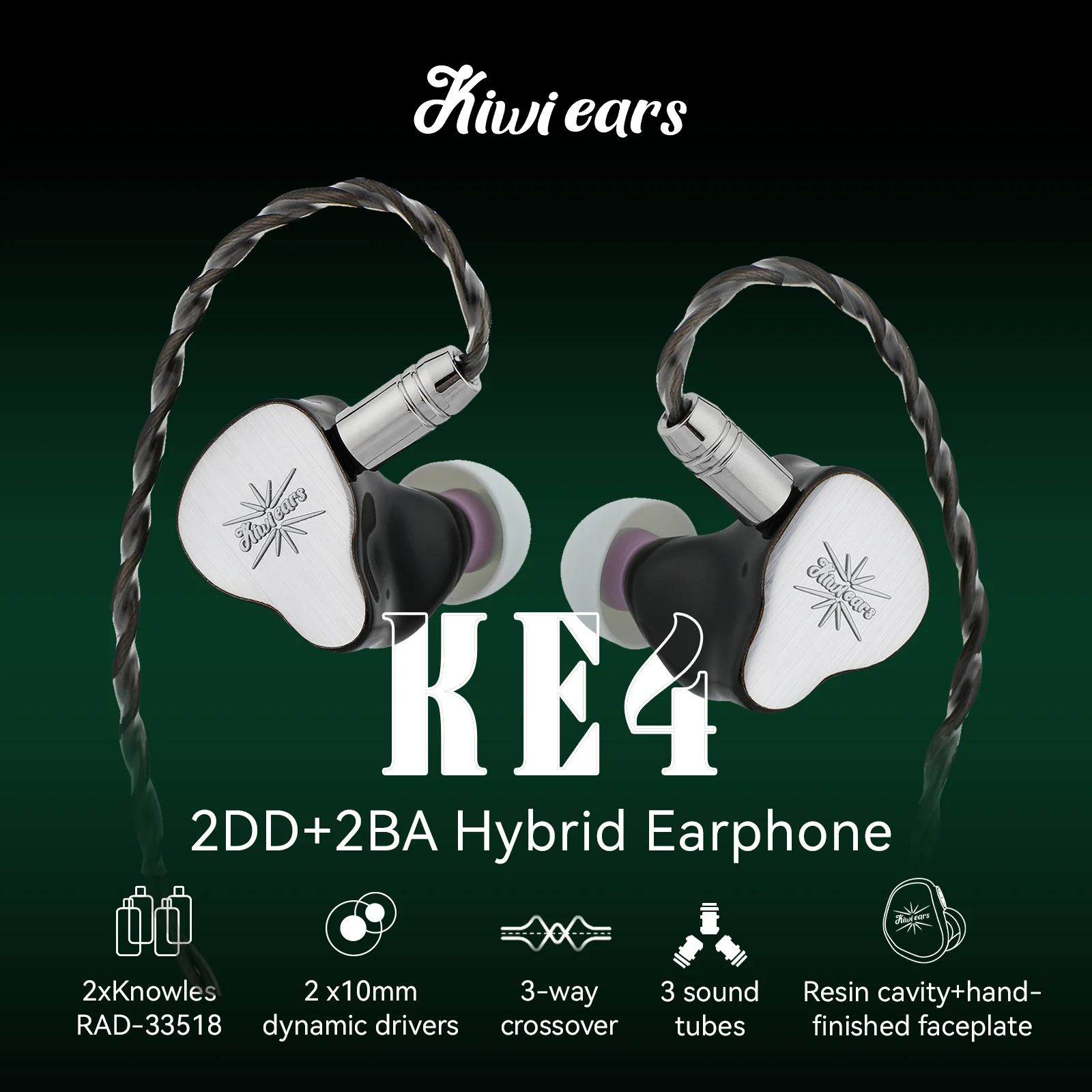 สั่งจองล่วงหน้า Kiwi Ears KE4  - Audiophile Headphone Wired บทวิจารณ์และราคา
