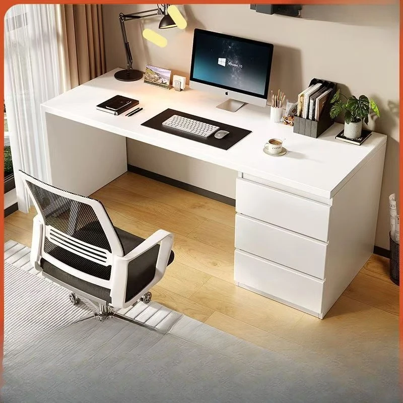 Integrated household bedroom writing study table bookcase combination