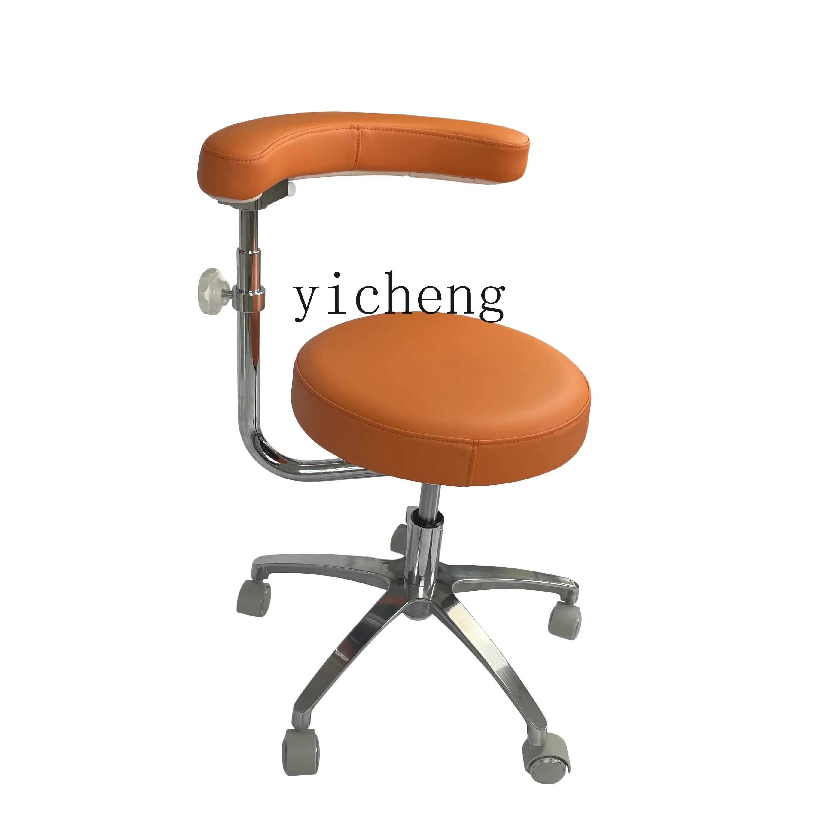 TQH fashionable high-end new hairdresser seat lift high-end hairdresser chair assistant stool microfiber PU leather