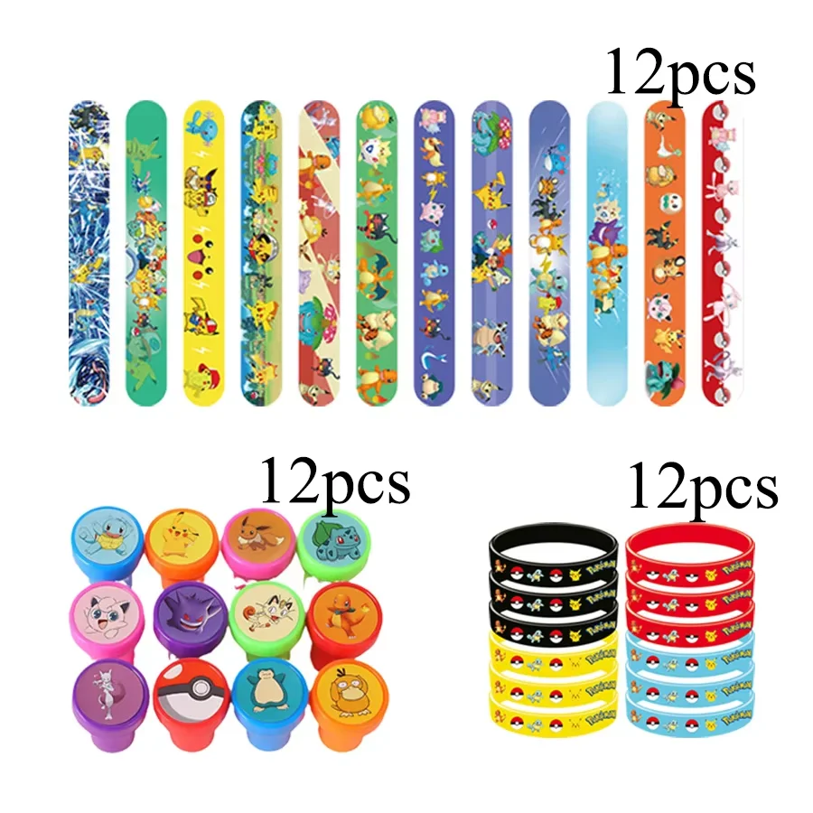 Pokémon thema feestfavoren: polsbandjes, stickers, ballonnen, cadeautjes, goodiebag vullers, verjaardagsdecoratie