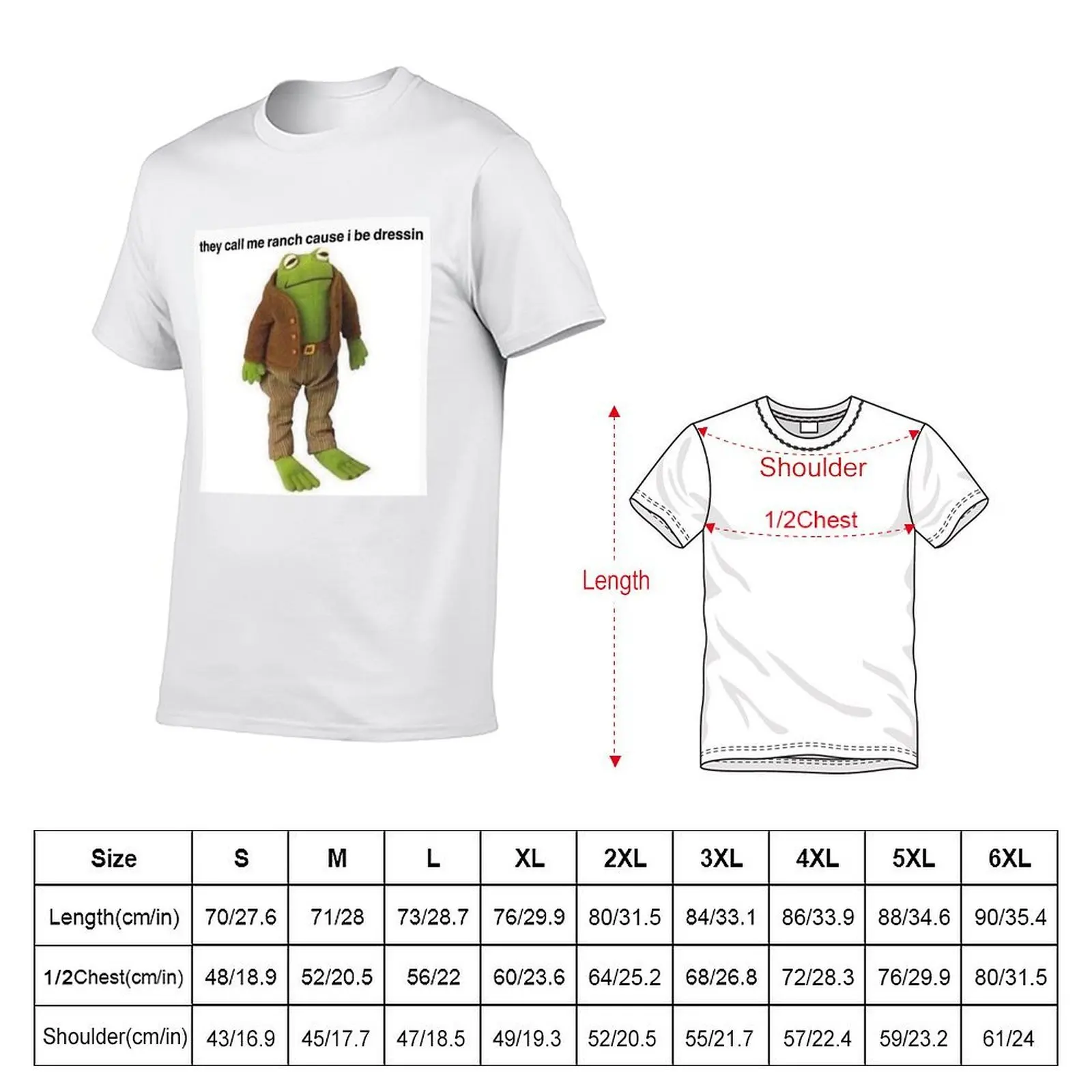 they call me ranch T-Shirt graphic t shirts boys animal print oversized t shirt men