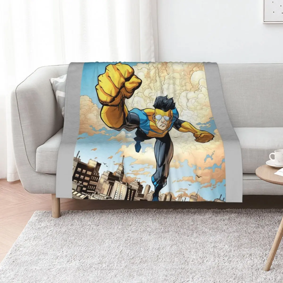 Invincible Throw Blanket Beach Extra Large Throw Cute Nap Hairys Decorative Beds Blankets
