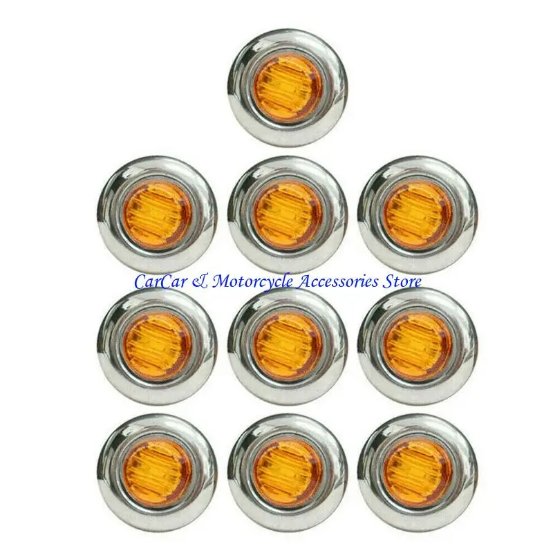 G5AD 12V 24V Universals Truck Truck Tailer Light Side Marker Light Lamp #3