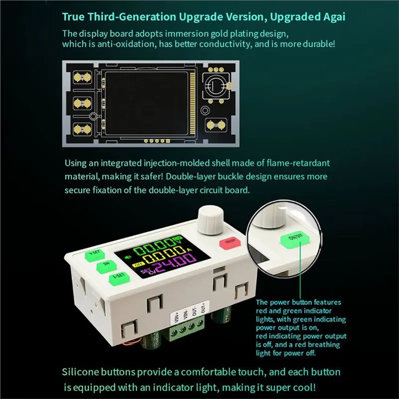 FULL-CC CV SK220X DC Step Up/Down Converter 9A 220W Adjustable Regulator CNC Lab Solar Charging Module Laboratory