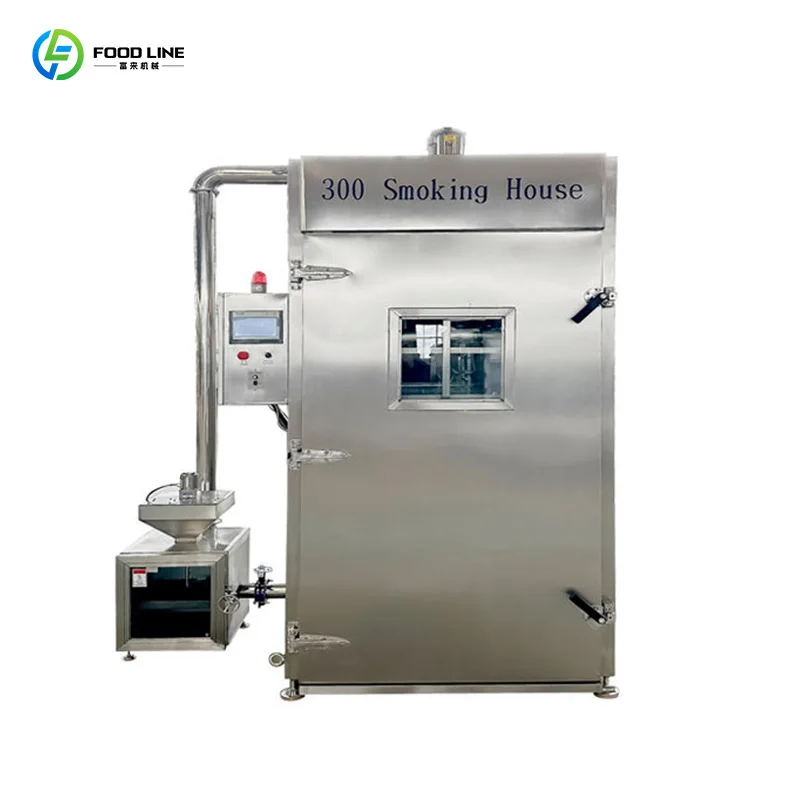 Continuous Production Hot Smoked Smokehouse High Production Efficiency Smokehouse Box Type
