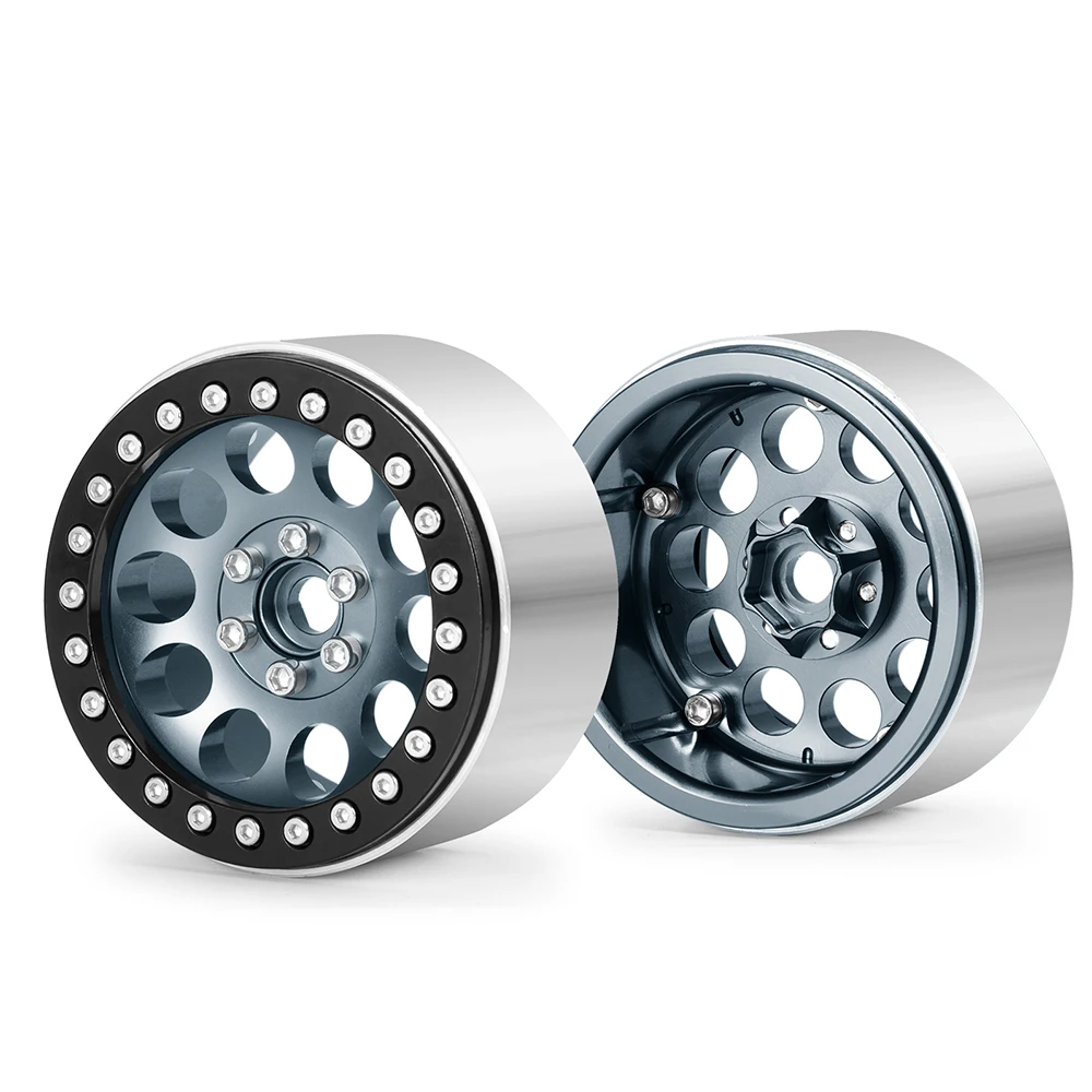 YEAHRUN 4 قطعة 2.2 بوصة Beadlock محور عجلات حافة ل 1/10 RC الزاحف سيارة محوري SCX10 90046 RR10 الشبح 90048 TRX4 TRX6 #6