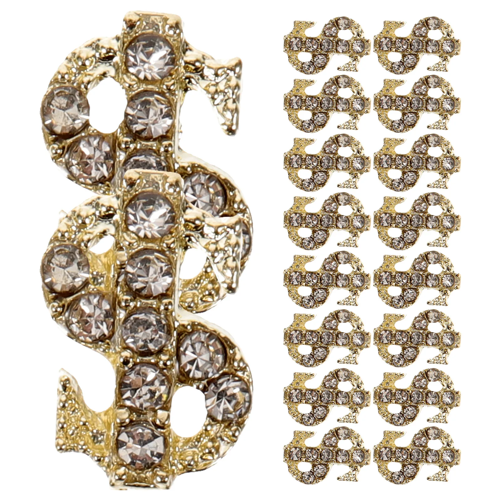 

20pcs Silver Charms for Women Fake Nails Metal Manicure Decorations Kawaii Nail Art Supplies Nail Charms For Women Nails Gems