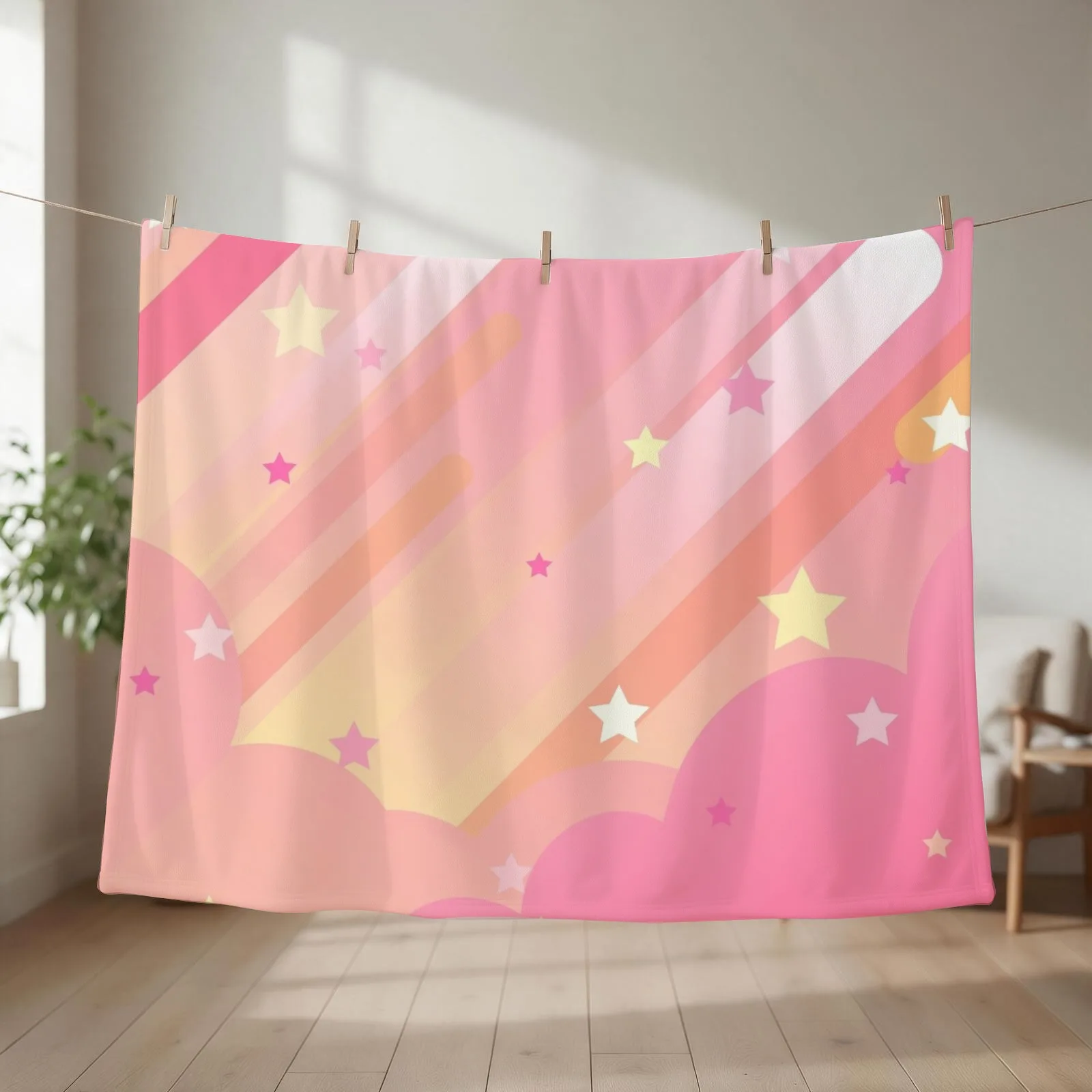 Steven Universe - Clouds Throw Blanket couch cozy soft plush fuzzy picnic outdoor blanket