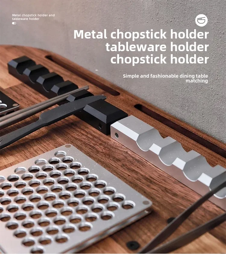 

Outdoor Camping Chopstick Rack Camping Supplies Multifunctional Shelving Tableware Chopstick Clip Metal Holder Chopstick Holder