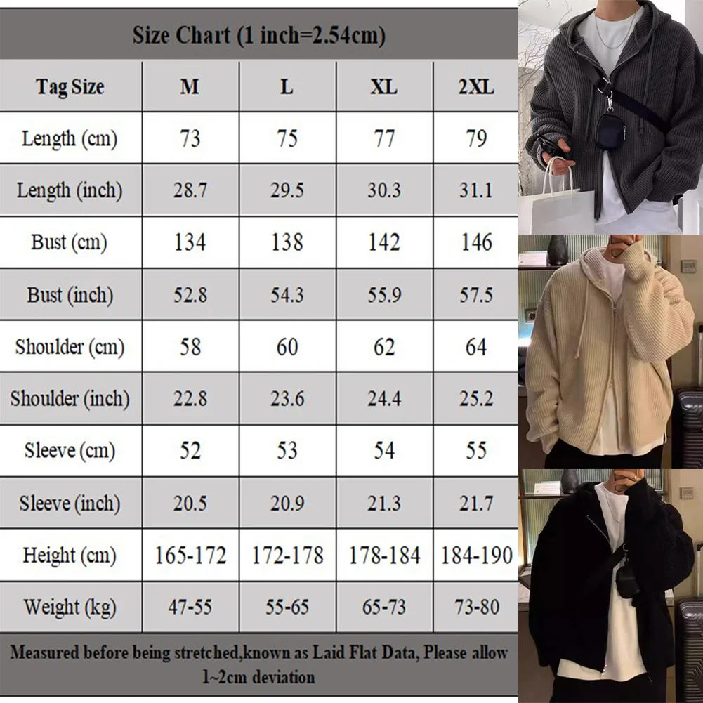 Uomo autunno quotidiano casual addensare maglioni lavorati a maglia con cappuccio felpe con cappuccio a maniche lunghe cardigan vintage moda