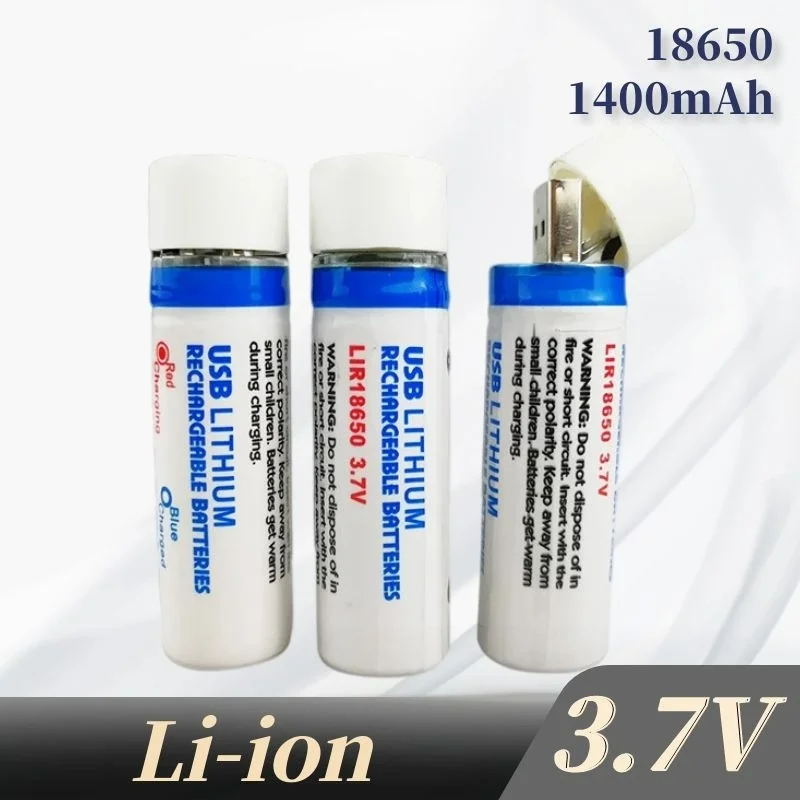 Creative 18650 USB rechargeable battery USB rechargeable lithium battery 18650 pilha usb recarregável