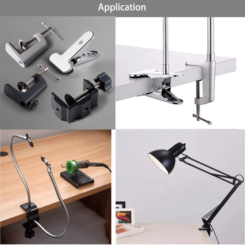 Table Lamp Clamp Lamp Holder Large Iron Clamp I C G Type Clamps Table Bracket 10 with Screw 8 Bedside M Lamp Accessories