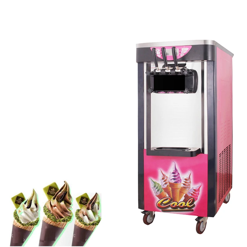 Full Automatic Commercial Ice Cream Machine Household Intelligent Ice Cream Maker 22-28L Capacity 2100W Ice Cream Makers
